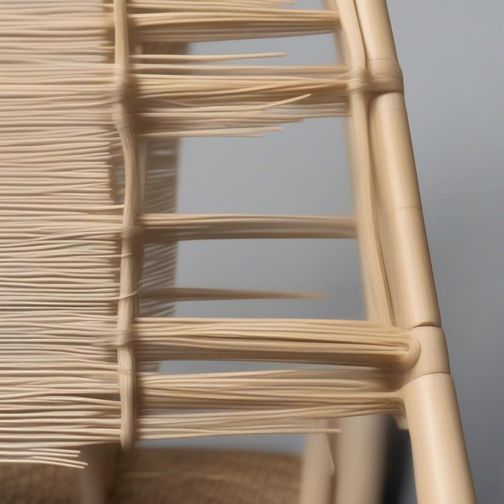 Pack Weaving Basic Technique on a Chair Back