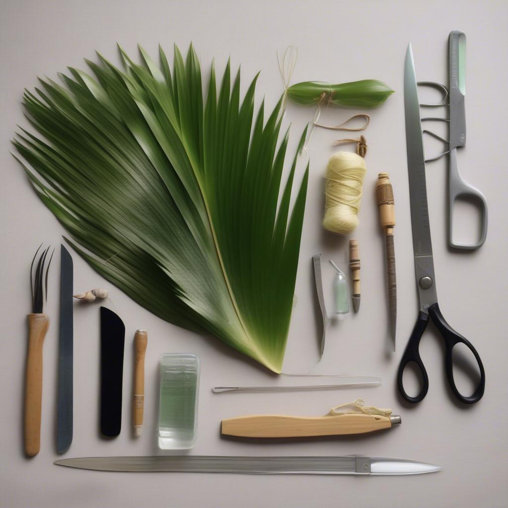 Selecting and Preparing Palm Fronds for Weaving