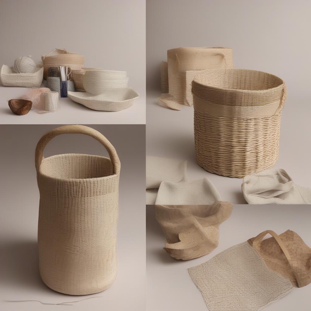 Paper Basket Handle Materials: Twisted Paper, Rope, Ribbon, and Wooden Dowel Options