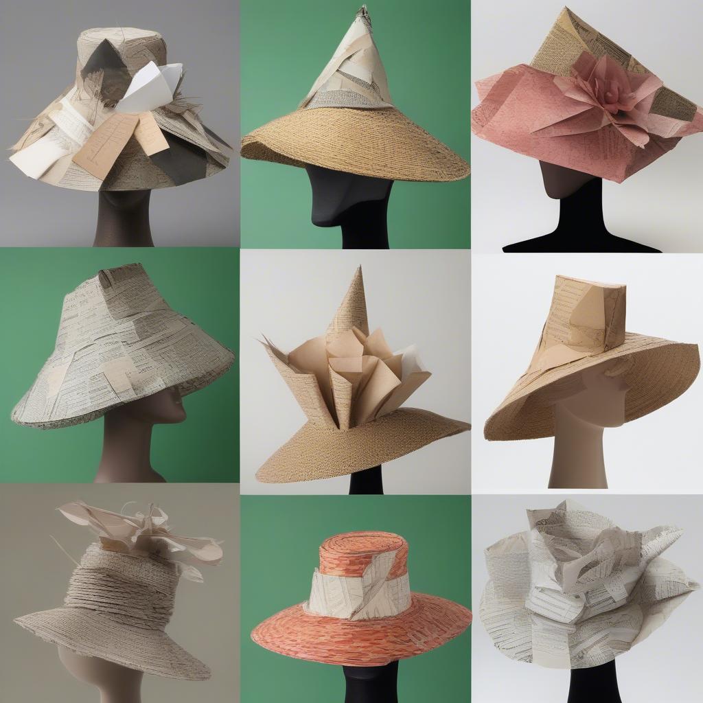 Paper Hat Weaving with Different Paper Types