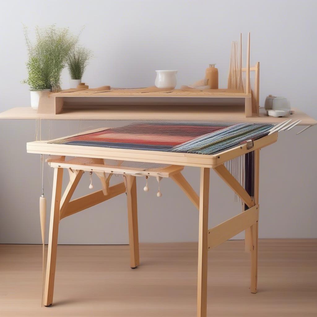 Portable Folding Weaving Table