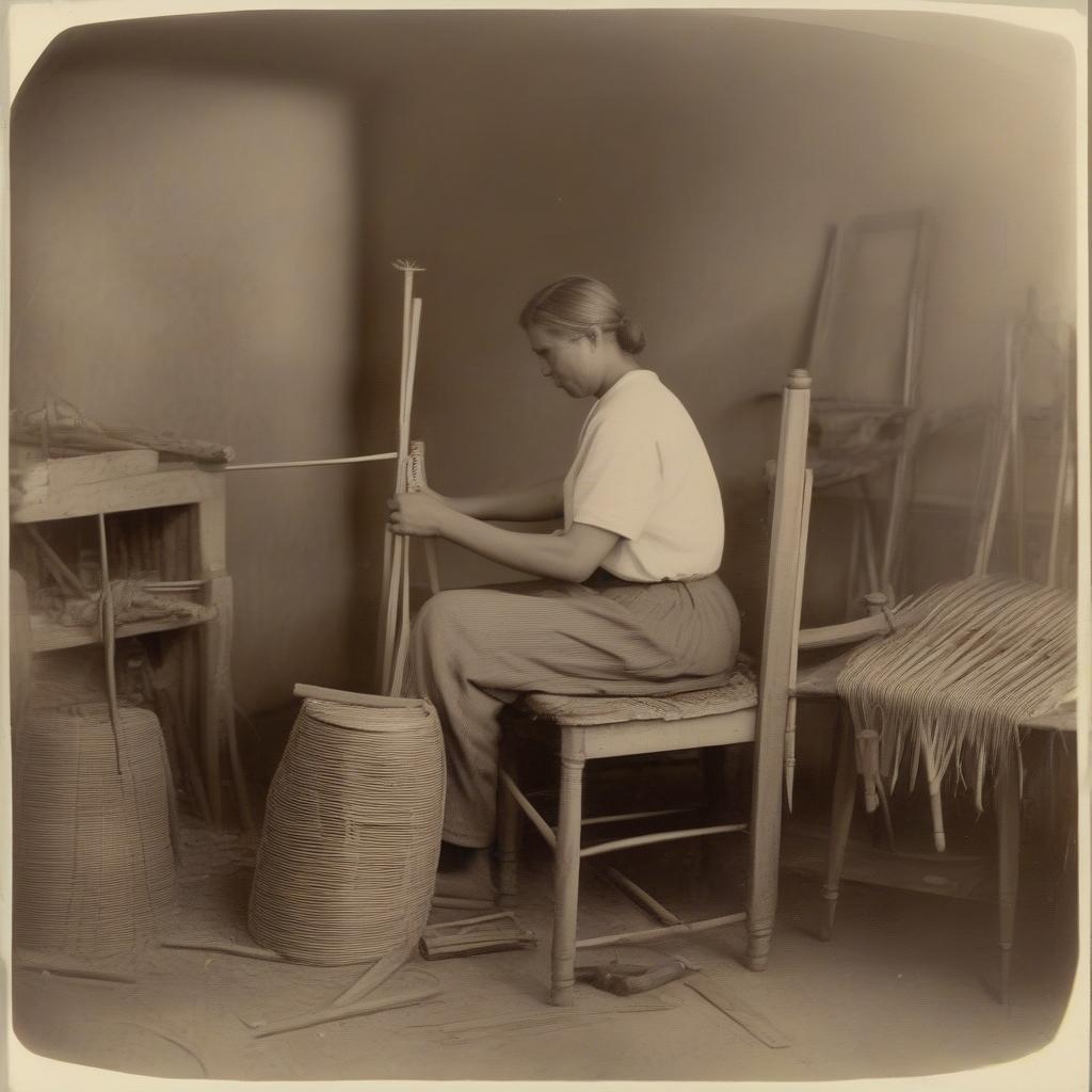 Preparing the Chair Frame for Cane Weaving