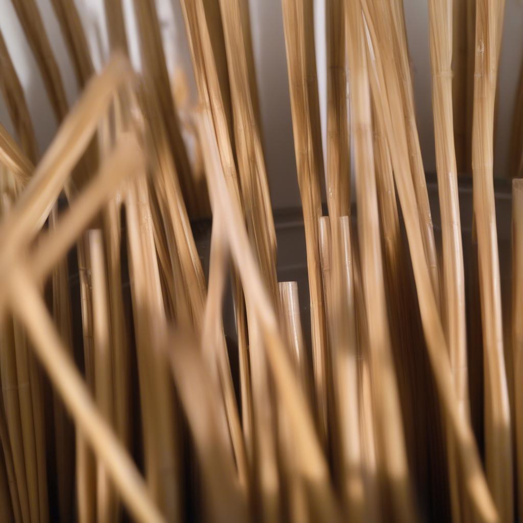 Soaking Rattan Reeds for Weaving