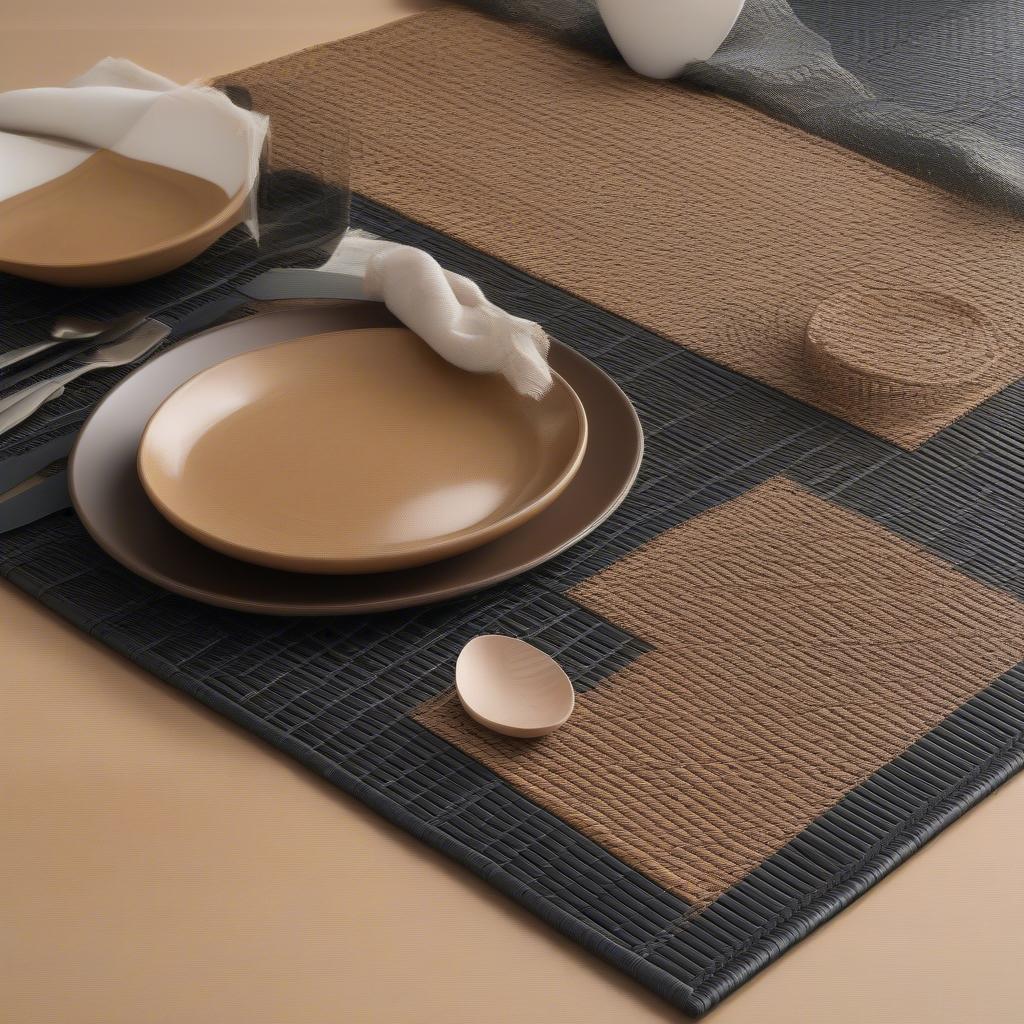 Comparison of PVC, Wicker, Rattan, and Fabric Placemats