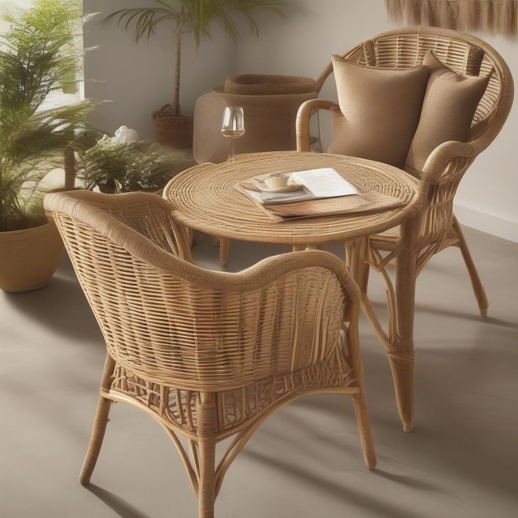 Comparing Rattan and Wicker Materials for Arm Chairs