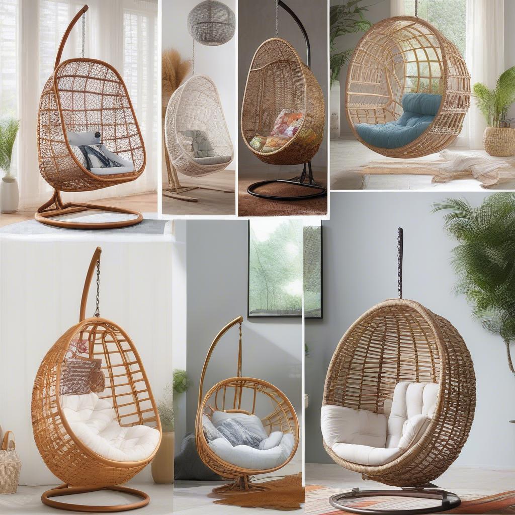 Different Styles of Rattan Egg Chairs