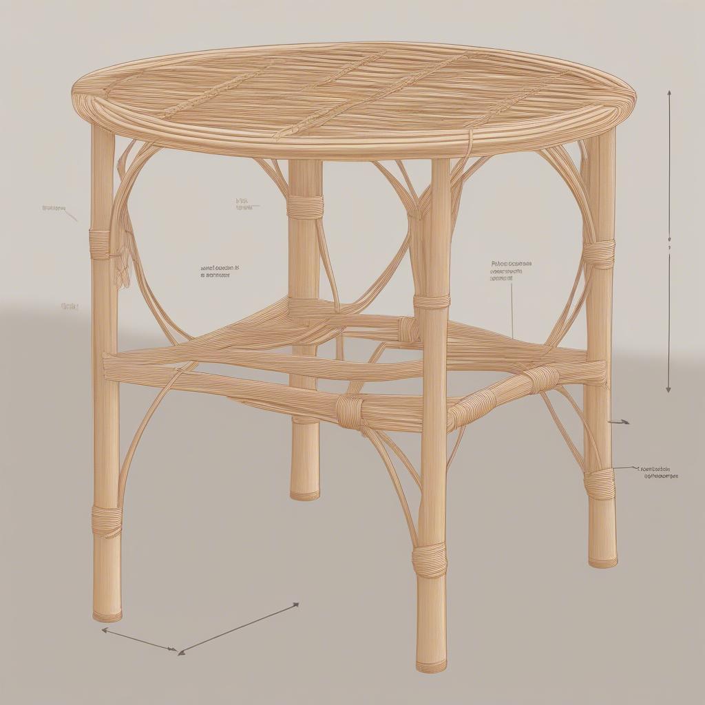 Constructing a Sturdy Rattan Table Frame