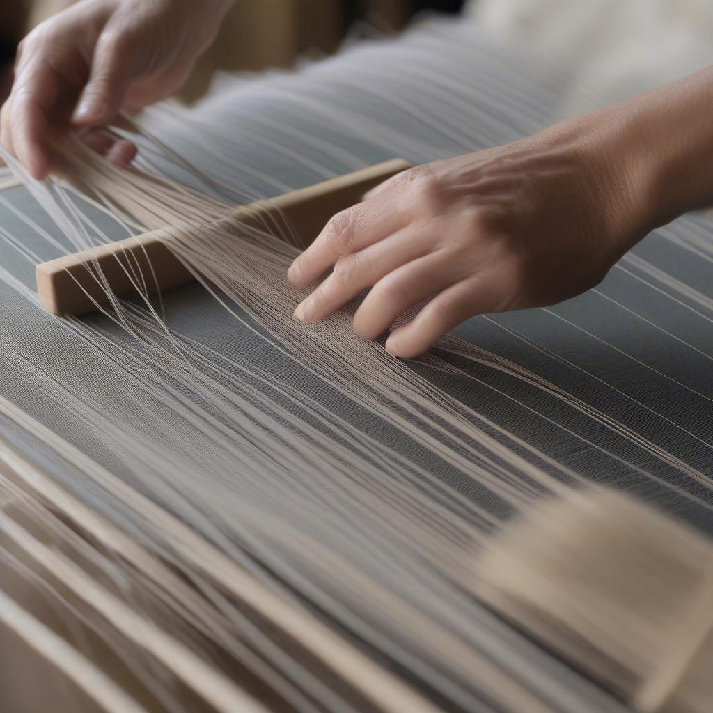 Reading a Weaving Draft on a Table Loom