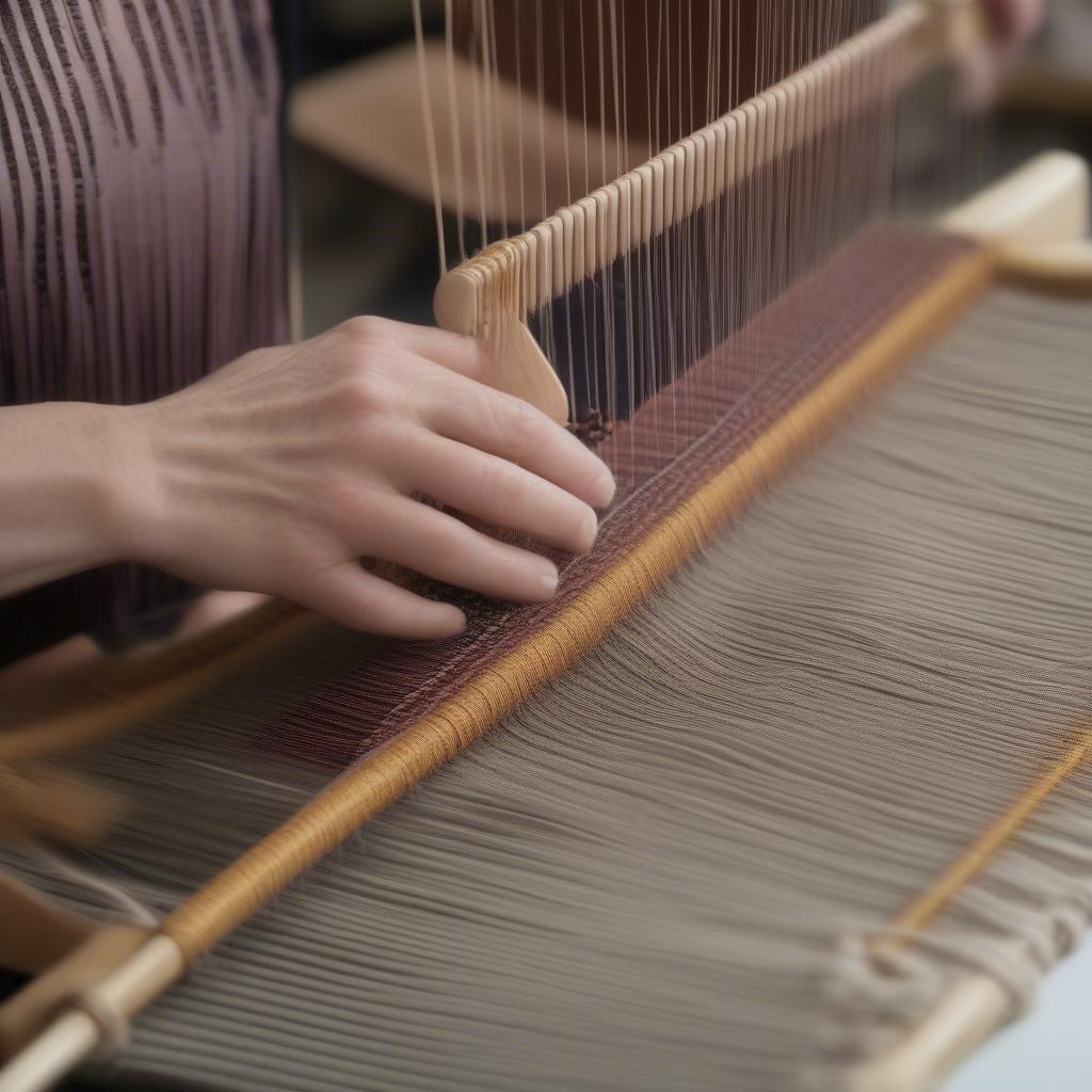 Reading a Weaving Draft on a Table Loom