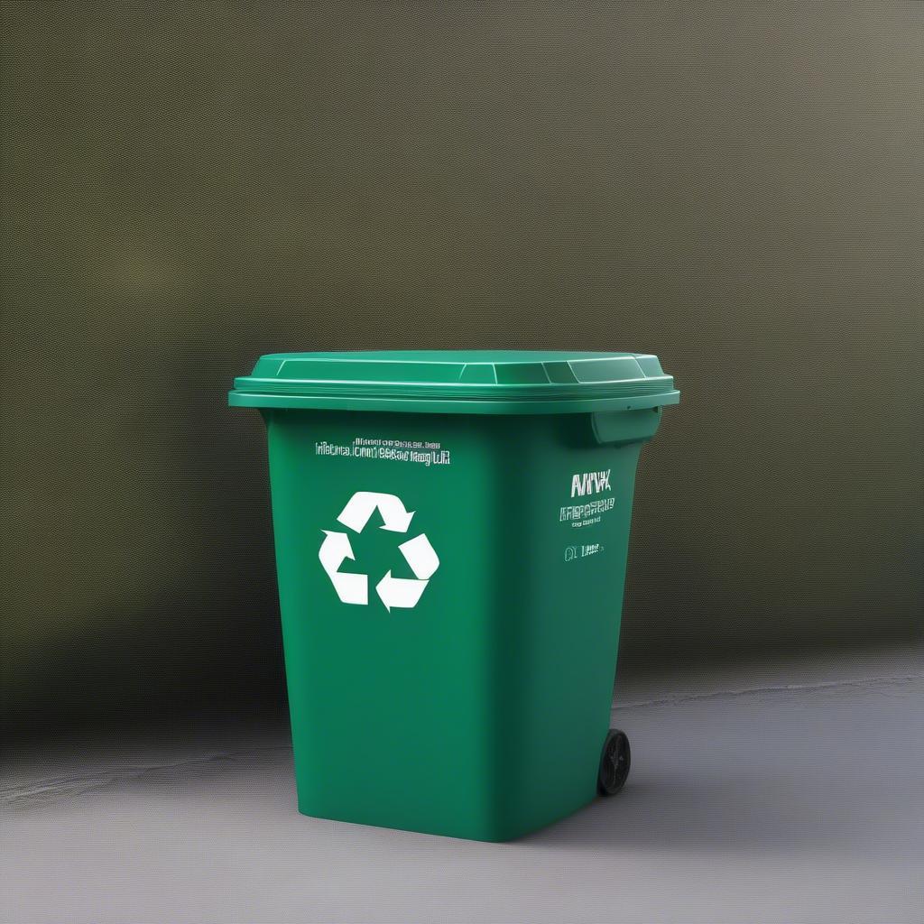 A recycling bin specifically for non-woven bags.