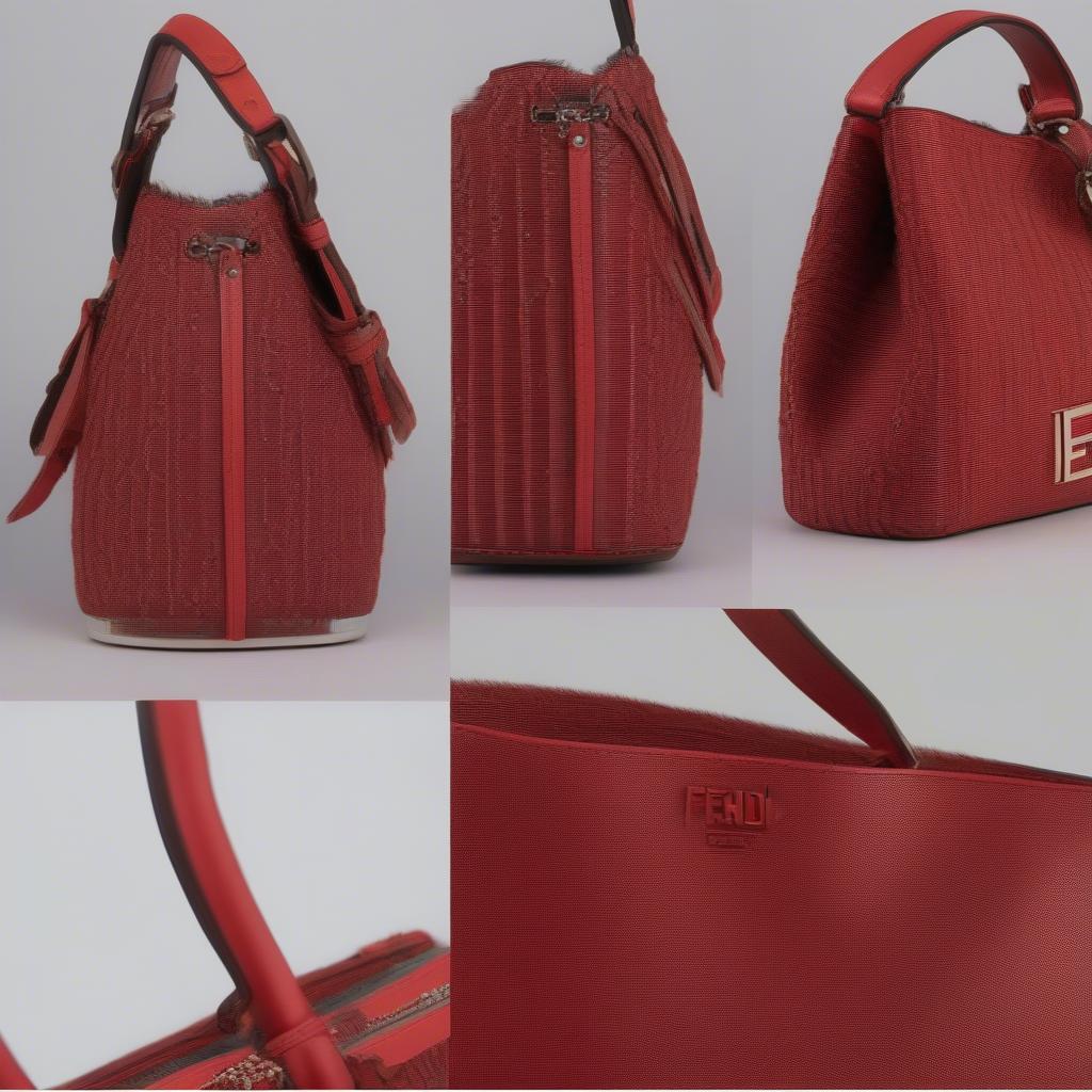 Authenticating a Red Fendi Woven Bag