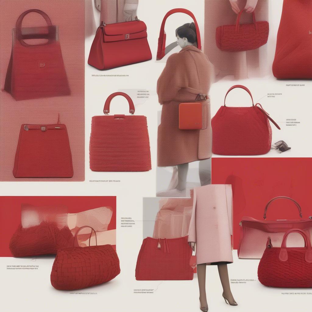 Red Fendi Woven Bag Through the Years