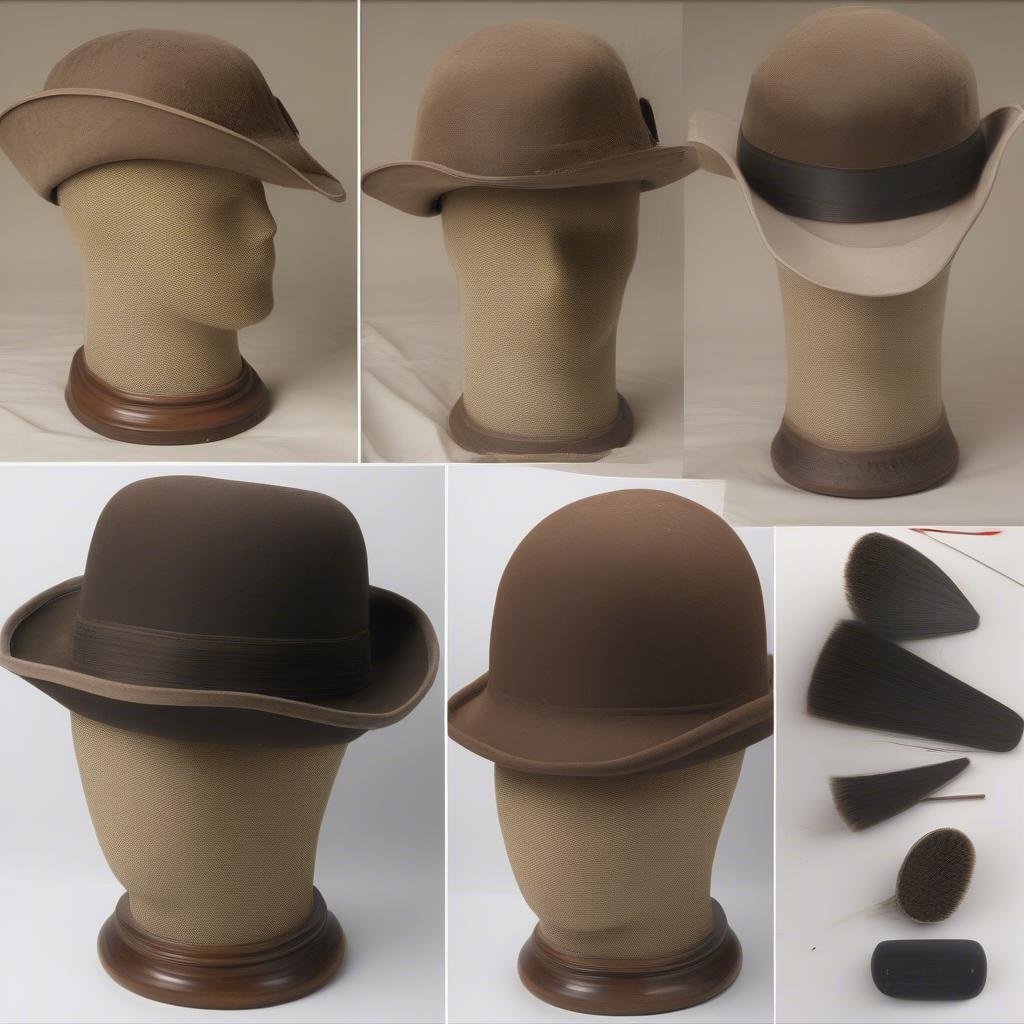 Step-by-step restoration of a weaver cowboy hat