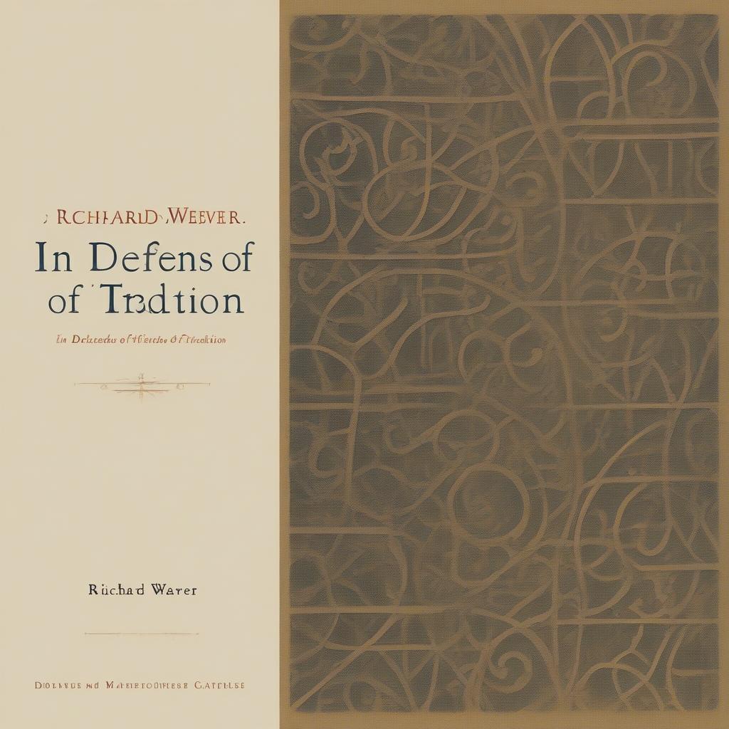 Richard Weaver's In Defense of Tradition Book Cover