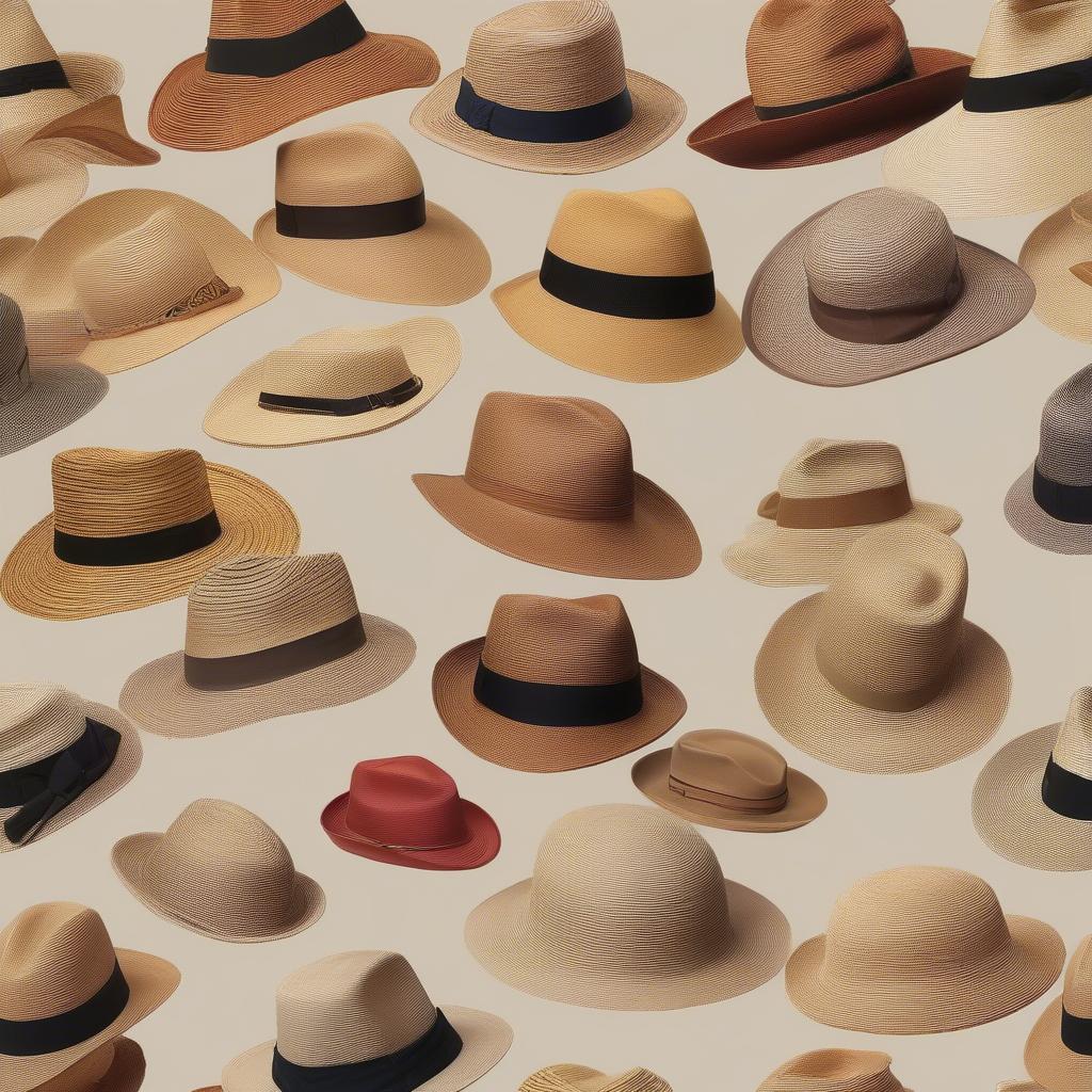 Different Styles of Right Weave Straw Hats