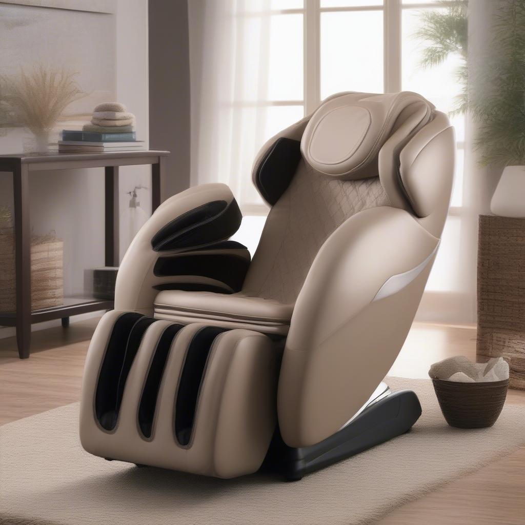 RTB Dream Weave Massage Chair in a Home Setting:  Showing the chair seamlessly integrated into a relaxing home environment.