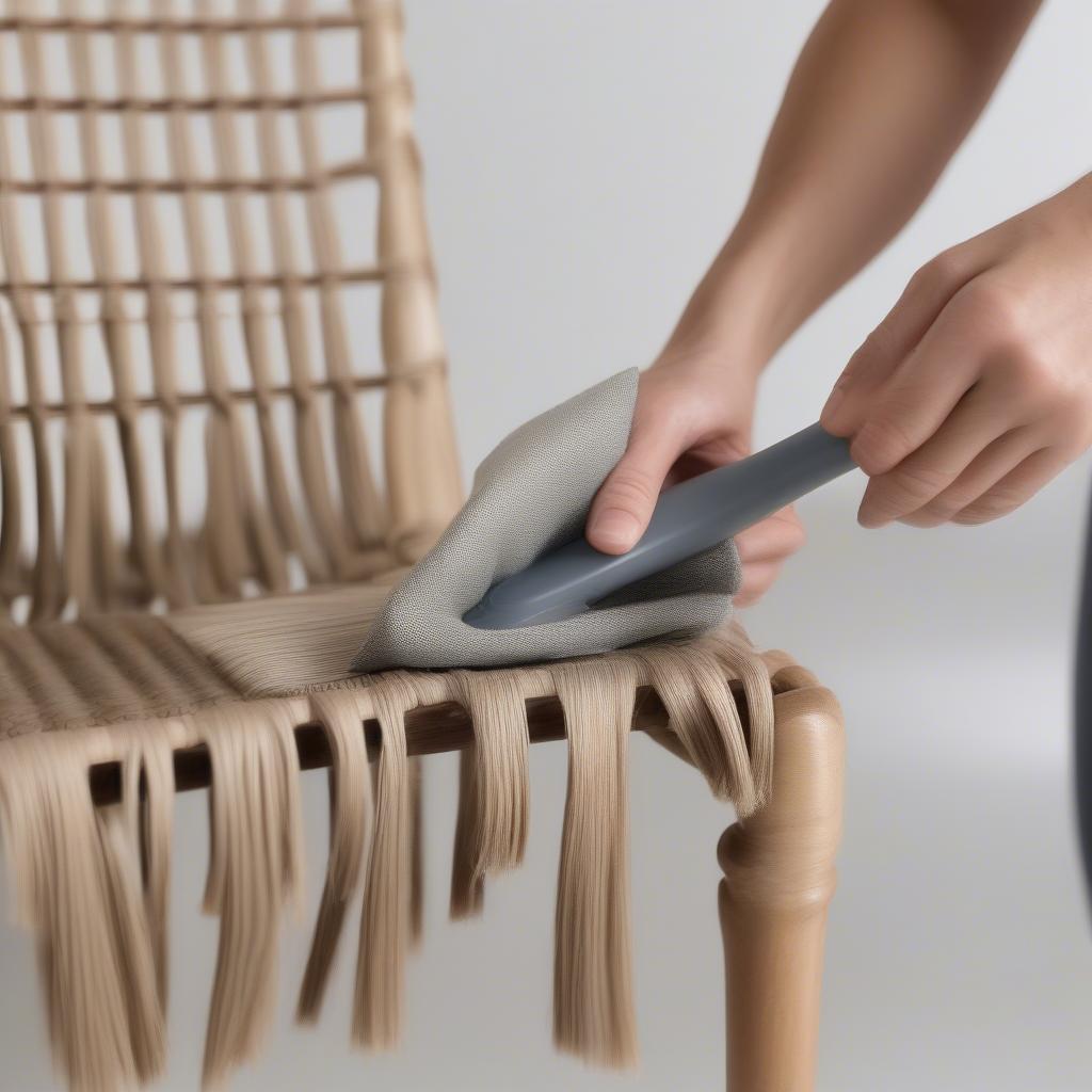 Cleaning and Maintaining Rush Weave Dining Chairs