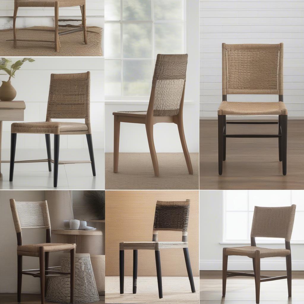 Rush Weave Dining Chairs in Different Interior Design Styles