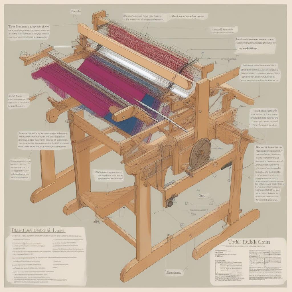 Schacht Table Loom Parts Diagram