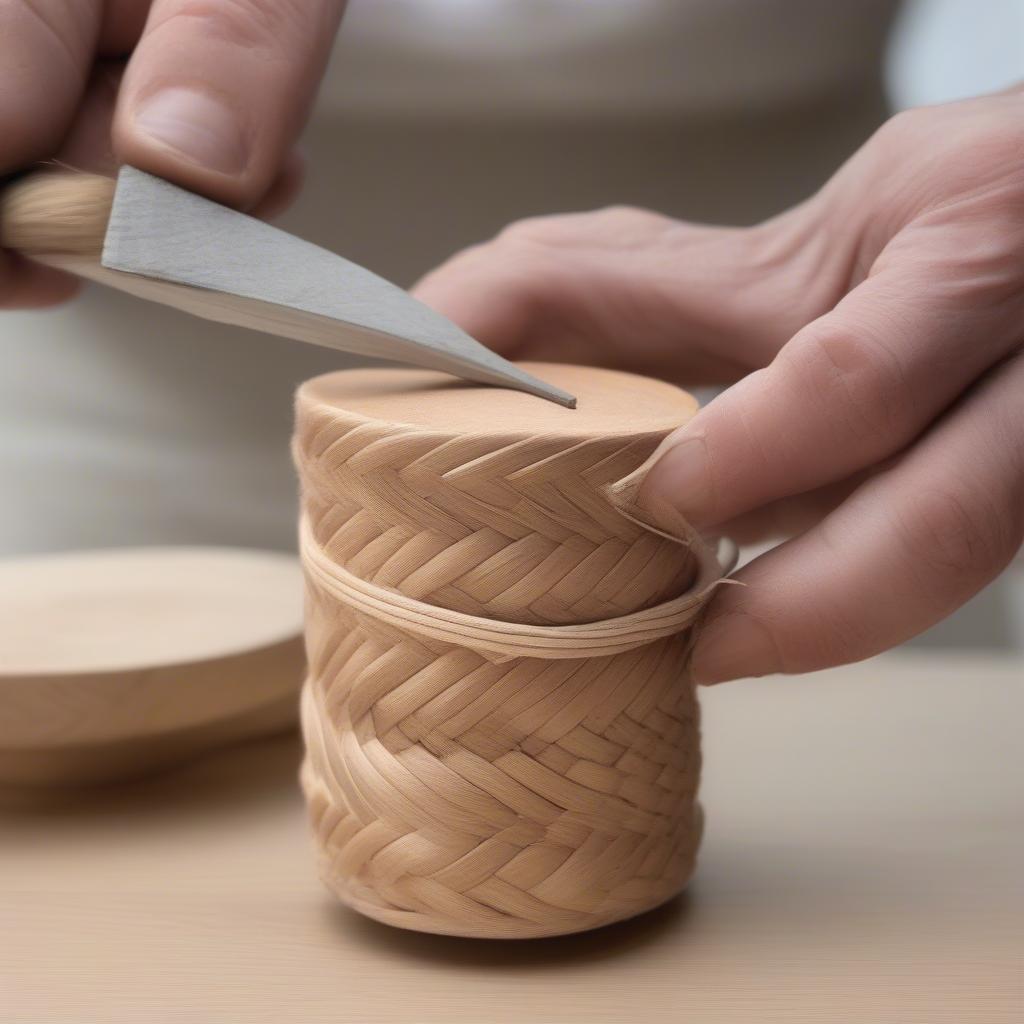 Shaping a Braided Hat on a Mold