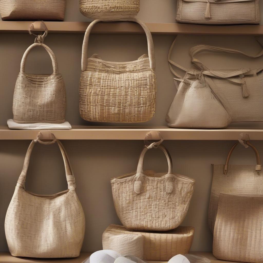 Different Styles of Small Woven Shoulder Bags