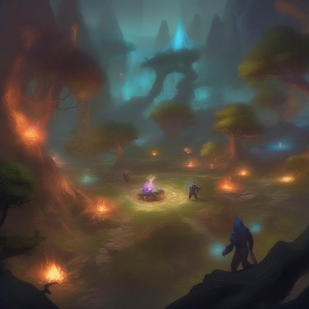 Gathering Sorcerous Elements in Draenor