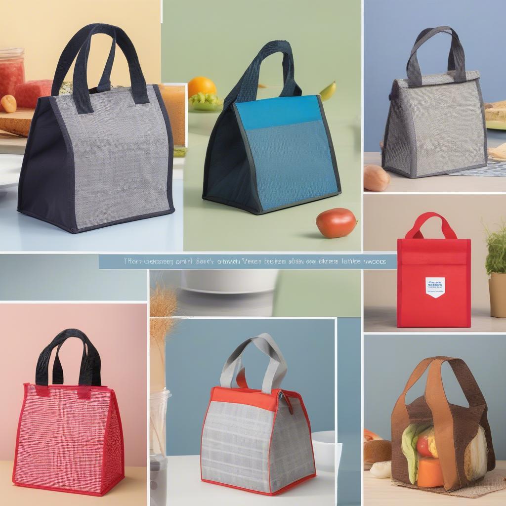 Variety of Square Non Woven Lunch Bags