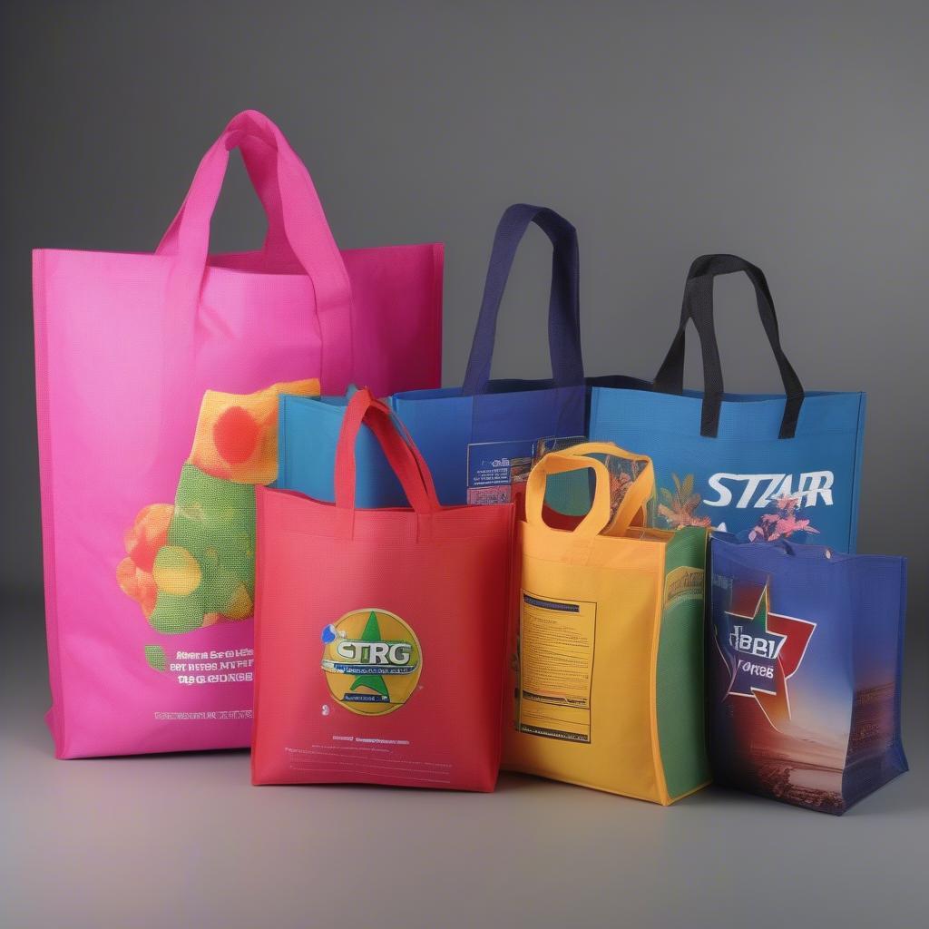 Variety of Star Non Woven Bags