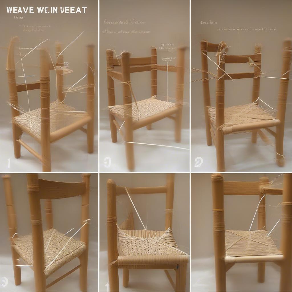 Step-by-Step Over-and-Under Weave for Chair Seat