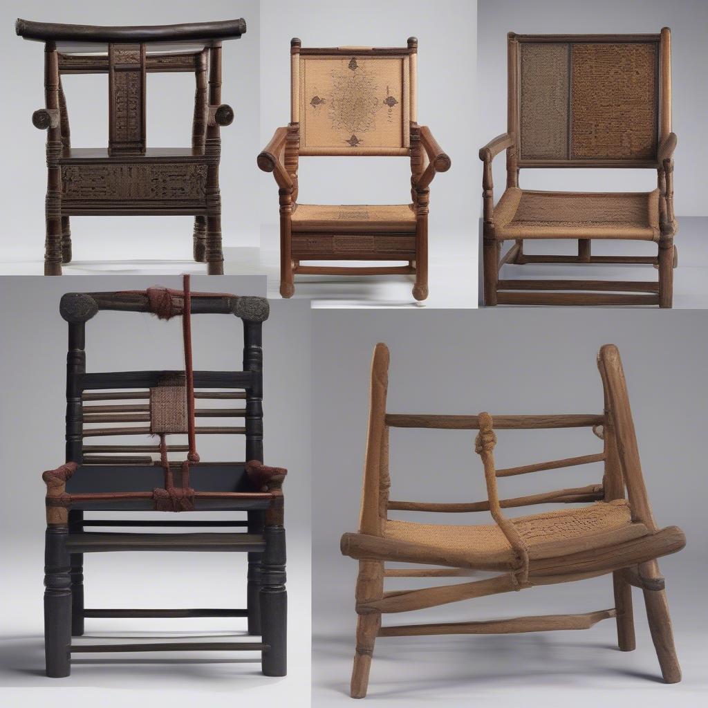 Historical Examples of Sugan Chair Weaving