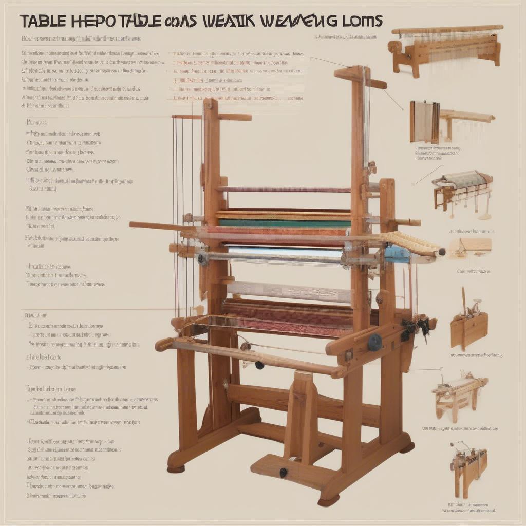 Different Table Top Weaving Looms