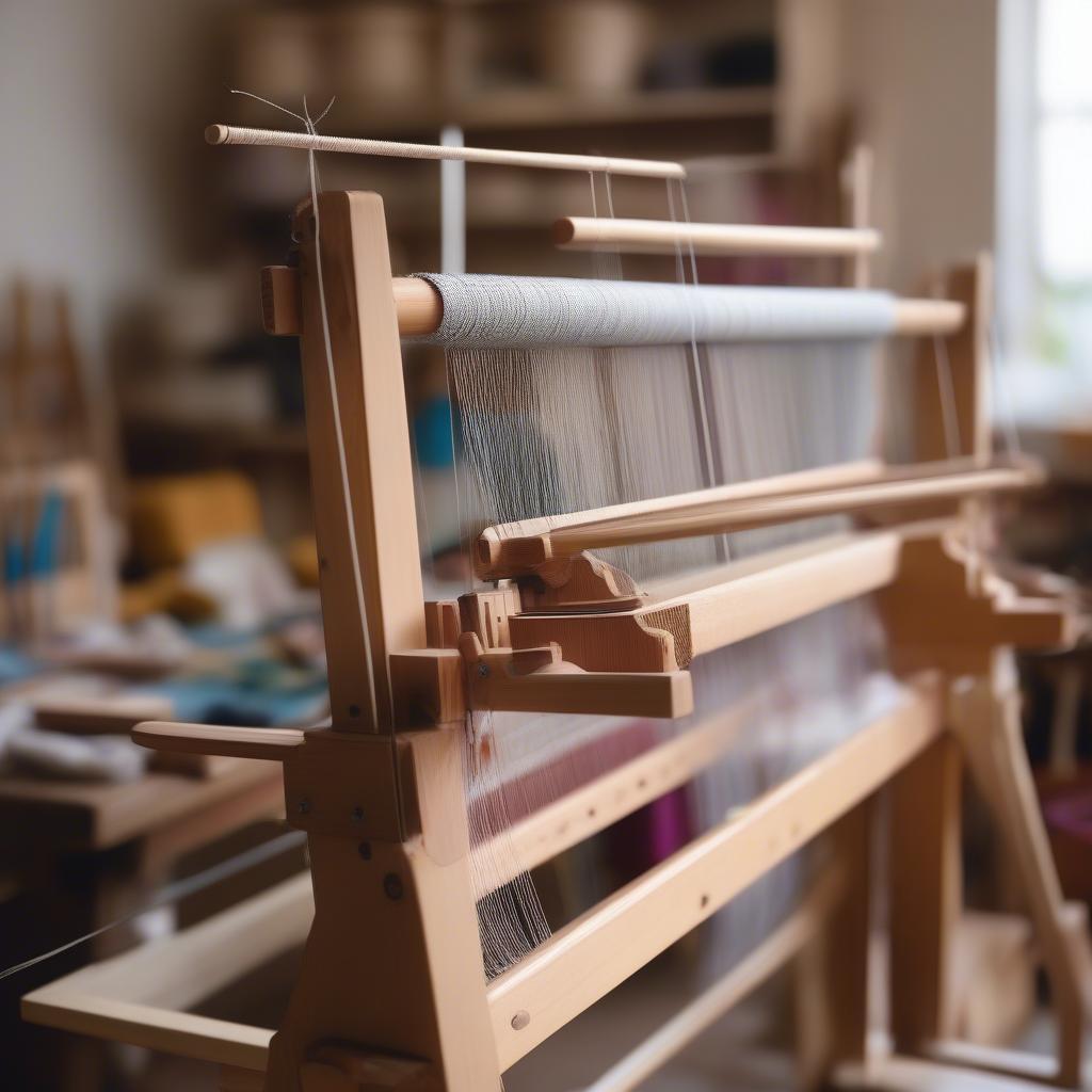 Table Top Weaving Loom Setup in the UK