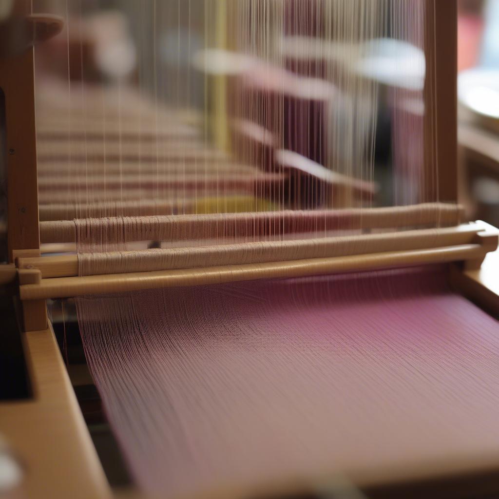 Threading Heddles on a Table Loom