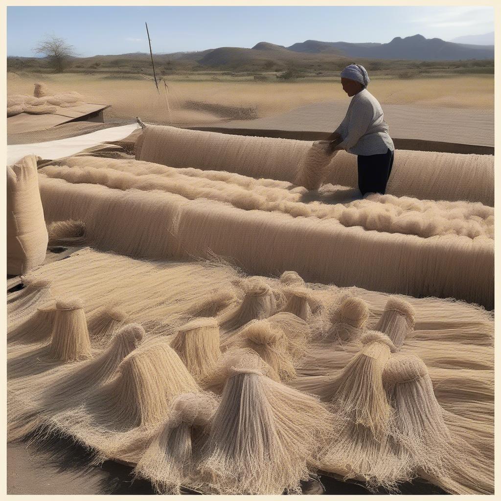 Drying and Preparing Tule for Basket Weaving