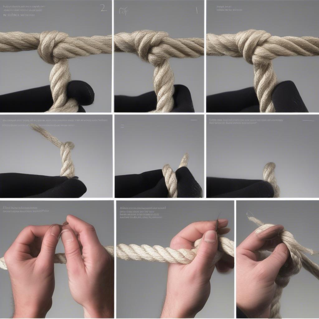 Tying Basic Knots for a Hammock Chair