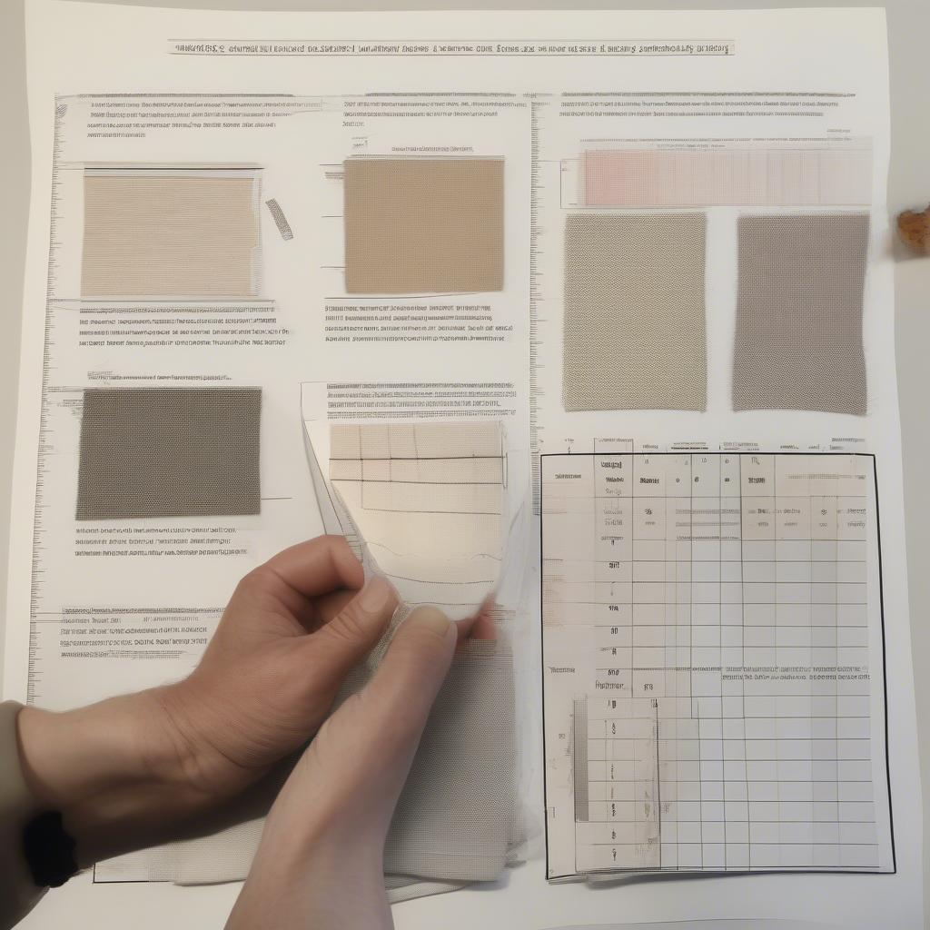 Using a Weave Identification Table for Analysis