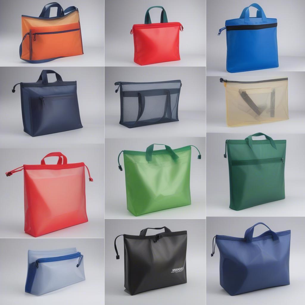 Variety of Non-Woven PVC Zipper Bag Styles