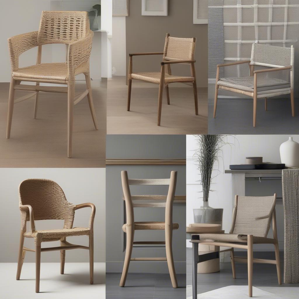 Variety of Rush Weave Chair Styles