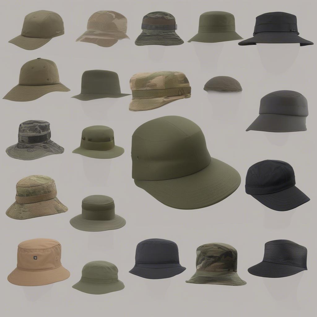 Different Ballistic Weave Hat Styles