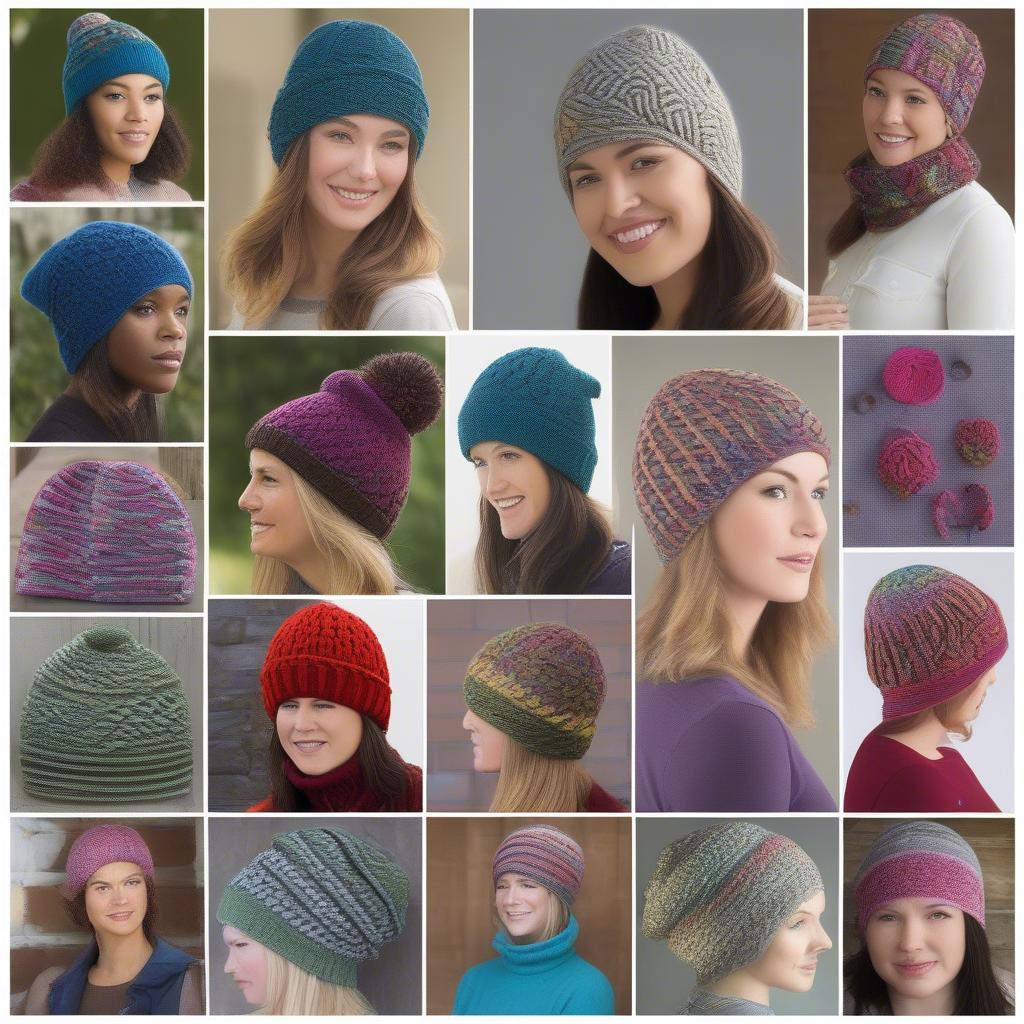 Different Double Weave Crochet Hat Patterns