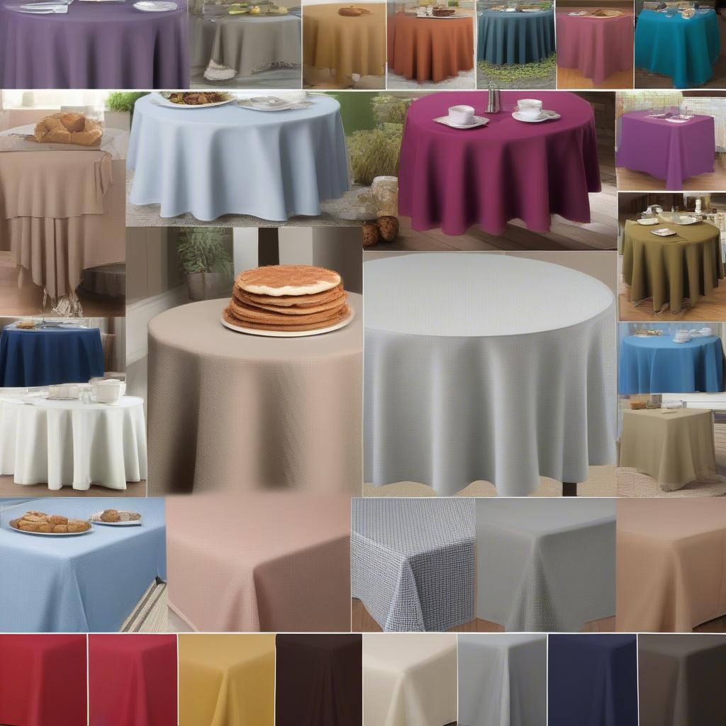 Variety of Waffle Weave Table Covers