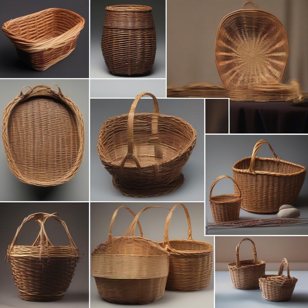 Various Willow Basket Styles