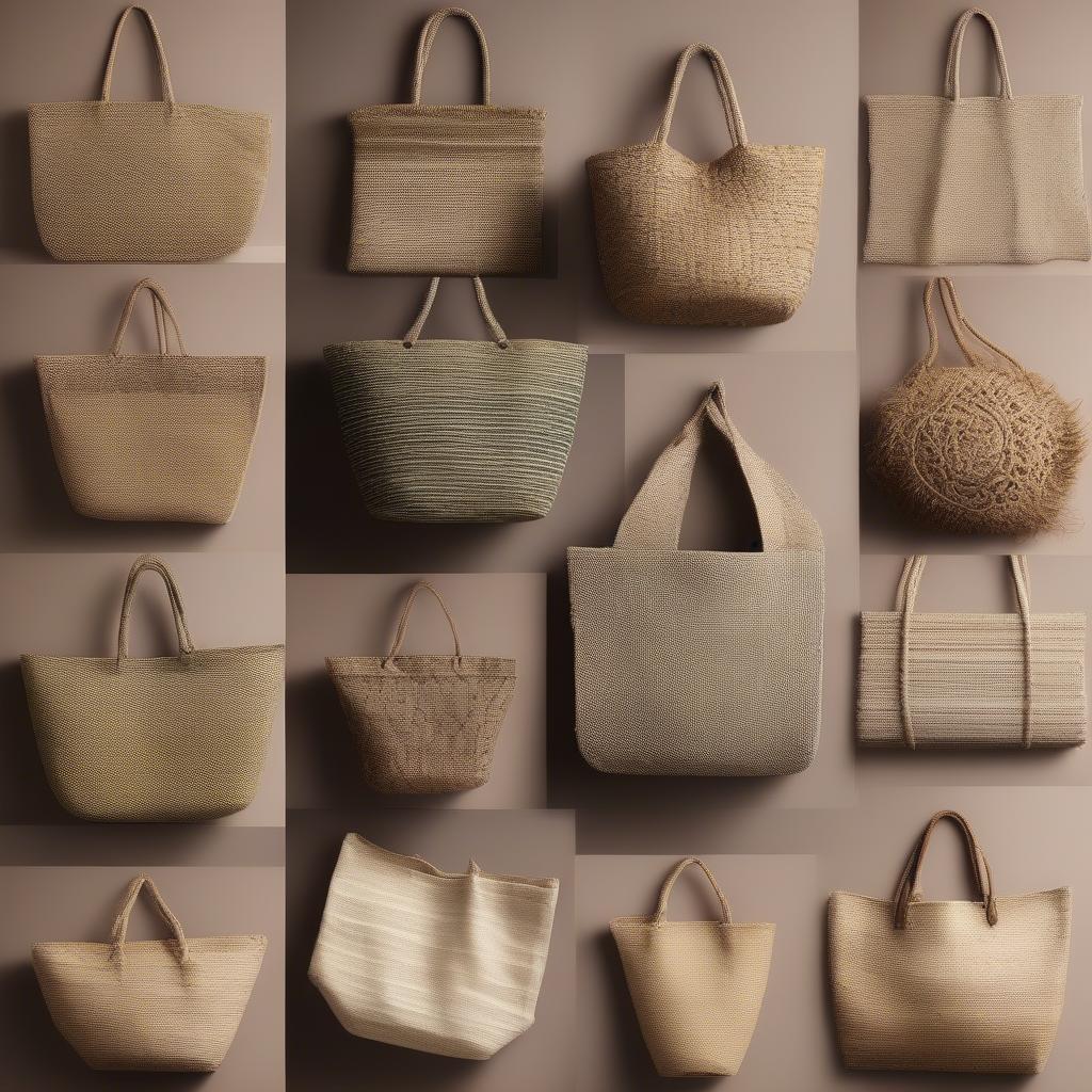 Different Woven Shopping Bags