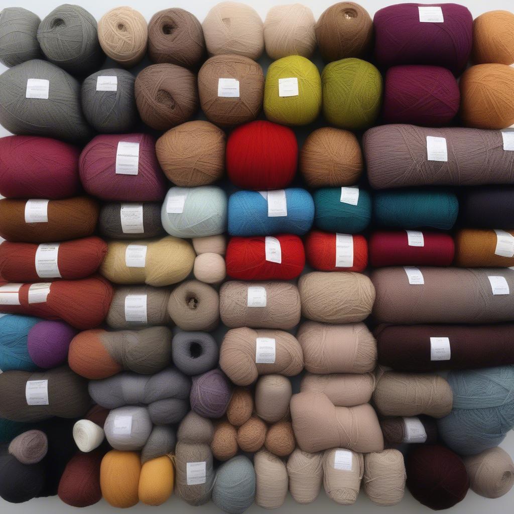 Different types of yarn suitable for hat making