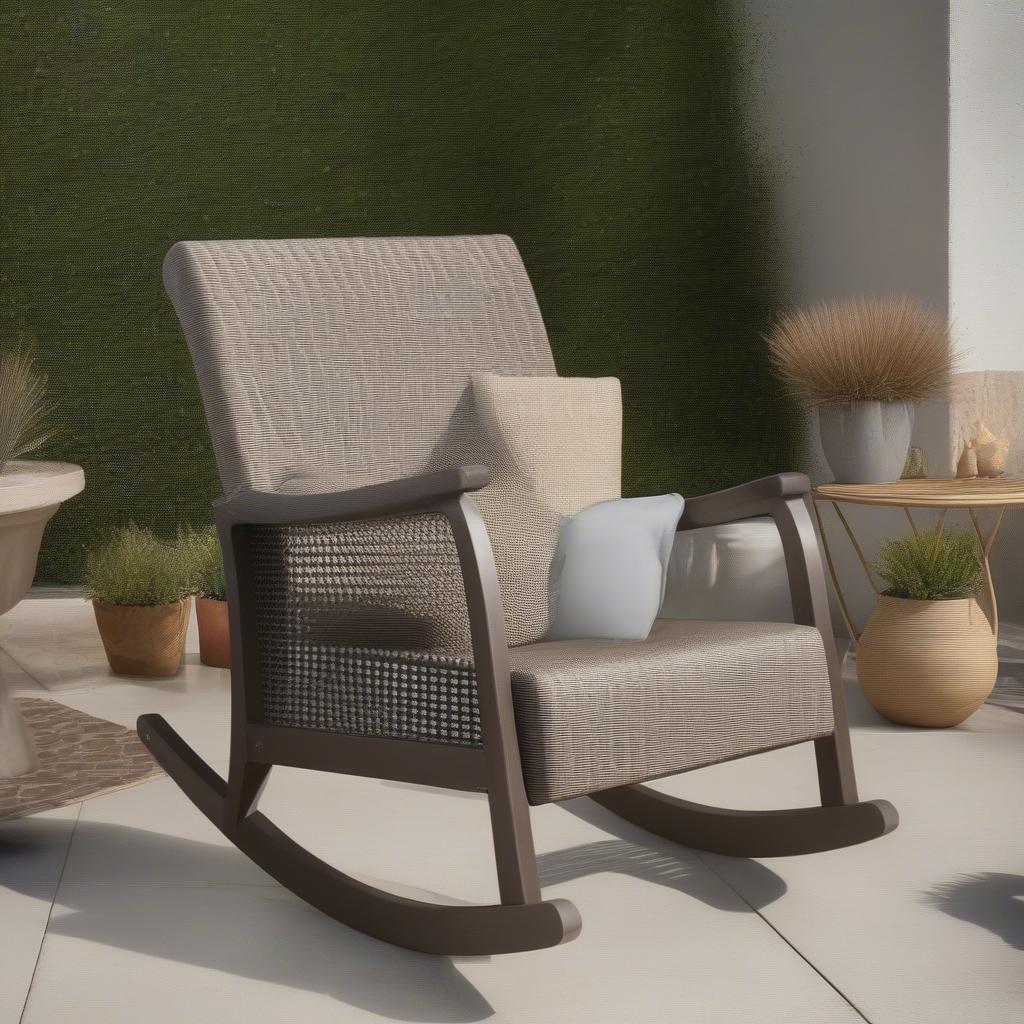 Better Homes & Gardens Ventura Rush Weave Outdoor Rocking Chair Overview