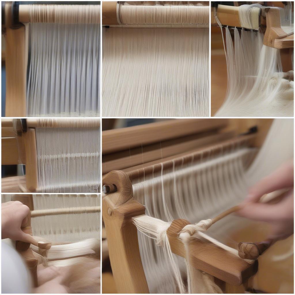 Warping an Ashford Table Loom: A Detailed View