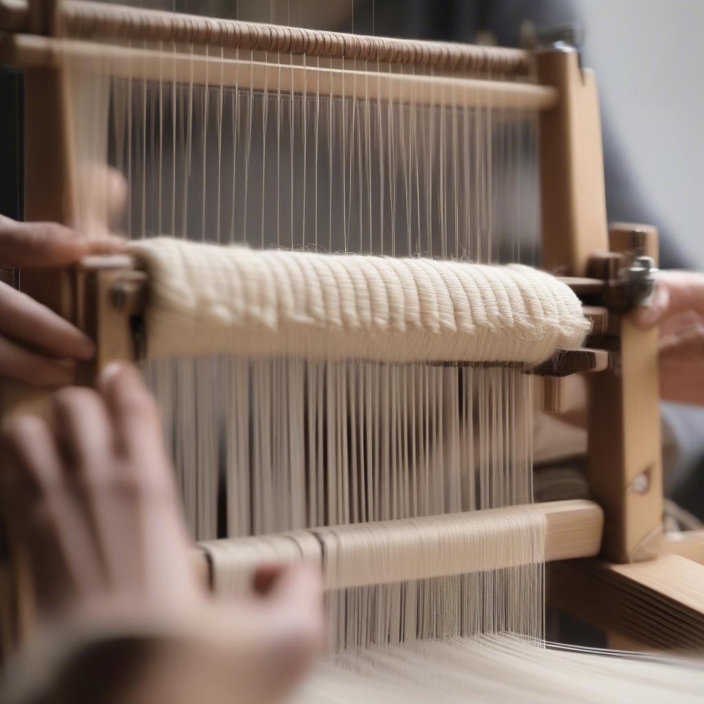 Warping a Table Top Loom