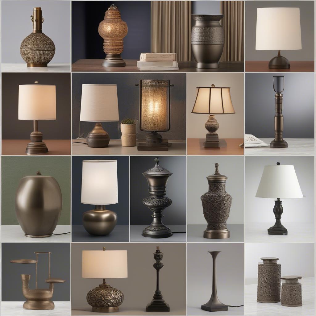 Different Styles of Weather-Resistant Bronze Table Lamps