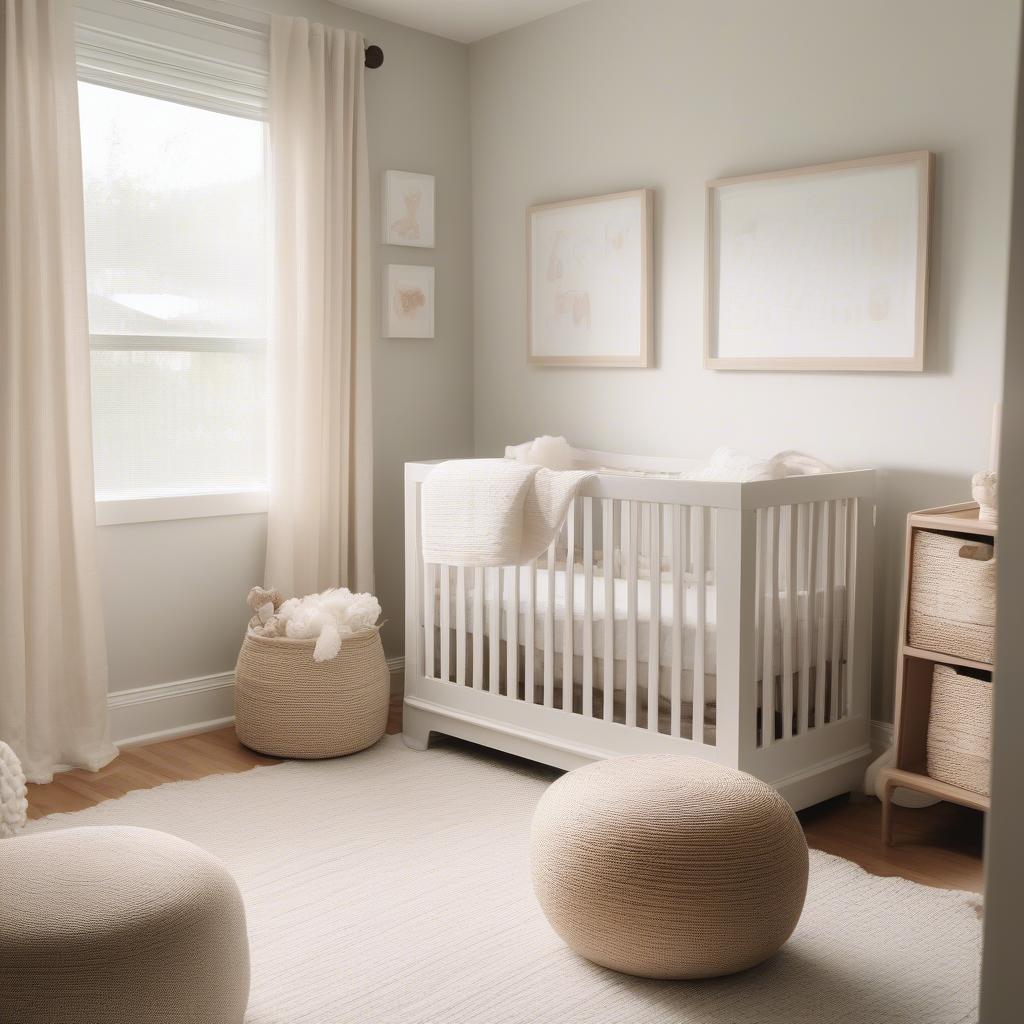 Weave Change Table in a Nursery