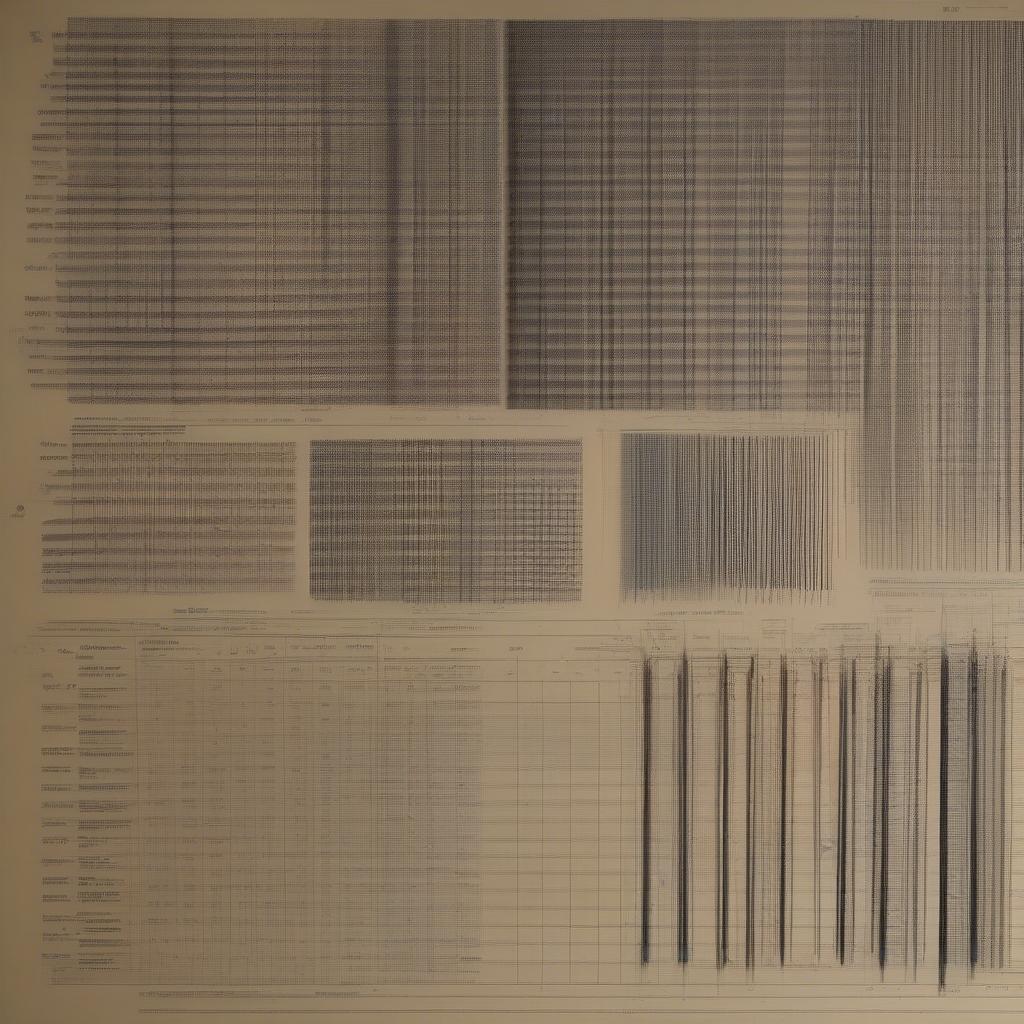 Examples of Weave Identification Tables